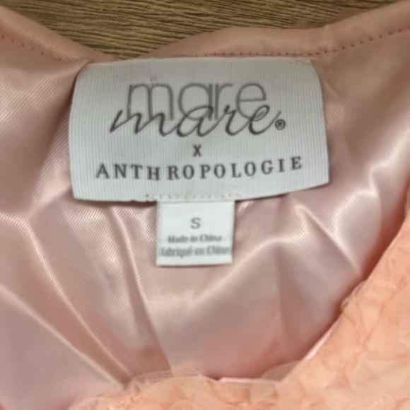 Mare Mare x Anthropologie Ruffled Rose Jacket size small pre owned - Picture 3 of 7